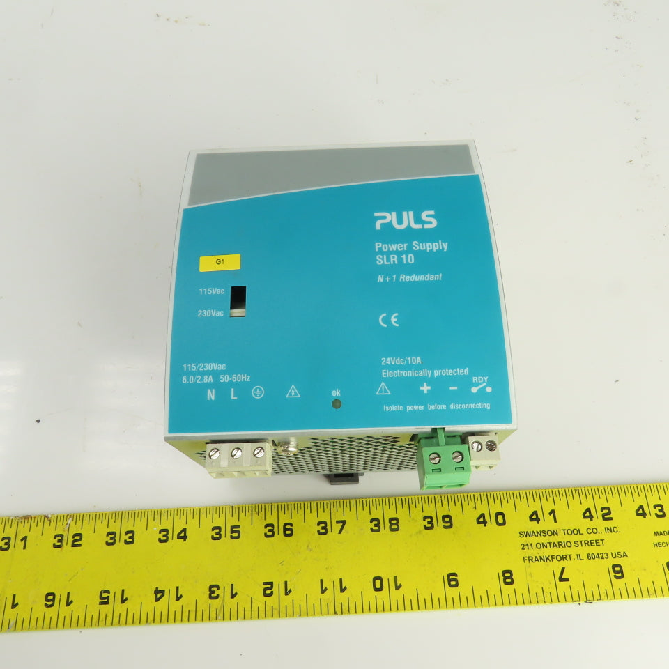 Puls SLR10.100 N+1 Redundant 24VDC 10A Power Supply 100-120/210-240V Input