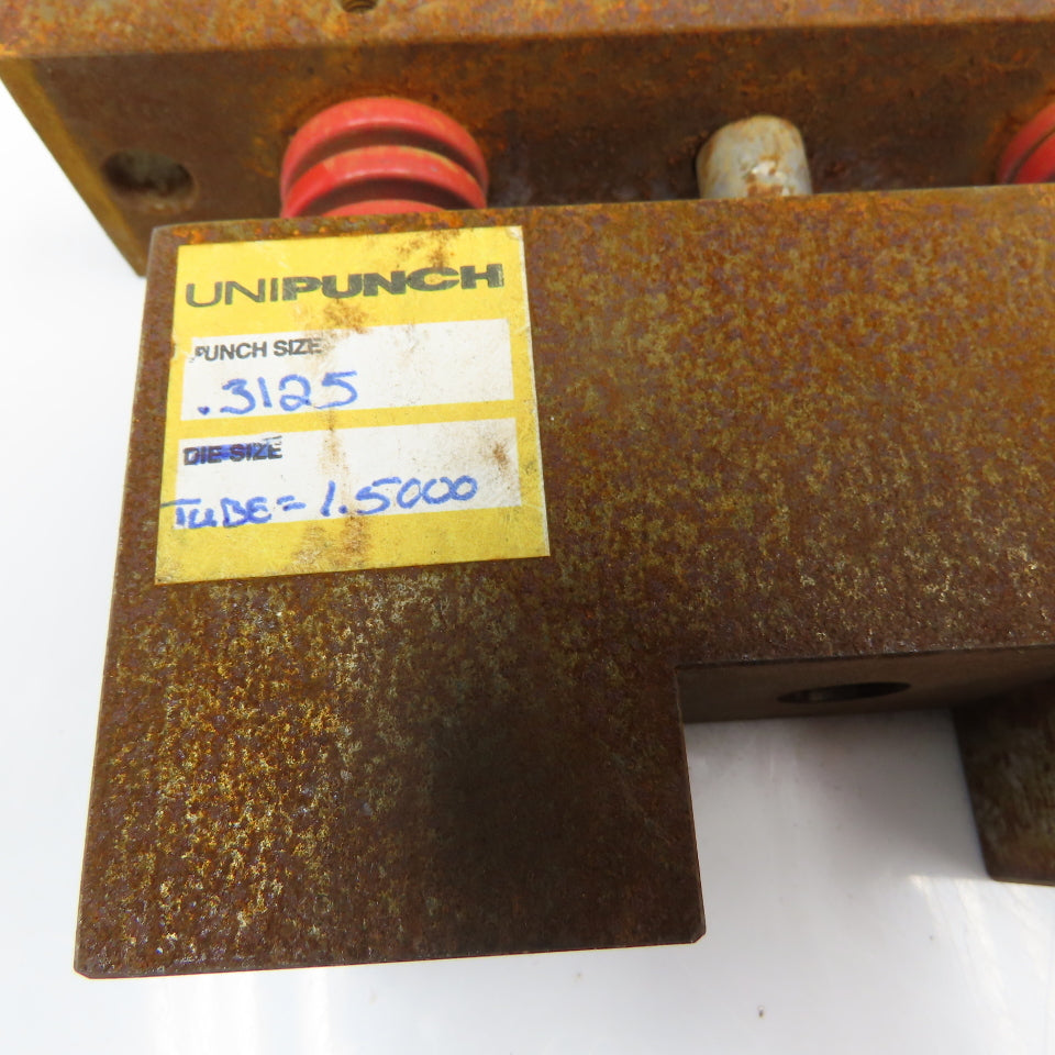 Unipunch 1.500" Square Tube Hole Punch Stripping Unit Press Brake
