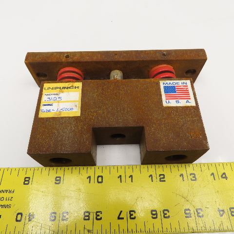 Unipunch 1.500" Square Tube Hole Punch Stripping Unit Press Brake