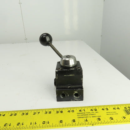 Power Team 9503 Manual Control Valve 3/4 Way 2 Position 5000PSI 1/4" NPT