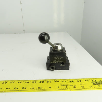 Power Team 9503 Manual Control Valve 3/4 Way 2 Position 5000PSI 1/4" NPT