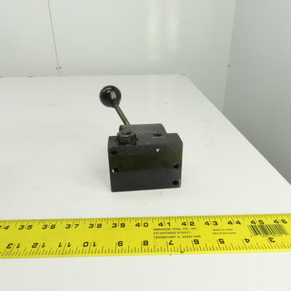 Power Team 9503 Manual Control Valve 3/4 Way 2 Position 5000PSI 1/4" NPT