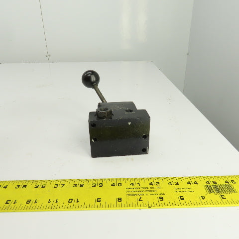 Power Team 9503 Manual Control Valve 3/4 Way 2 Position 5000PSI 1/4" NPT