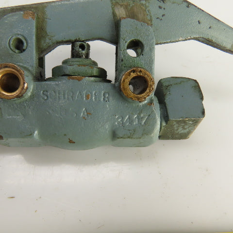 Schrader Bellows 3417 3-Way Pneumatic Control Valve W/Lever 1/4" NPT
