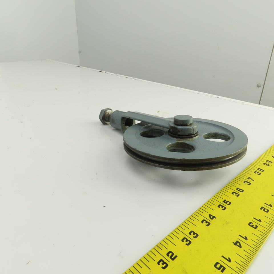 Lipe Rollway 7/32" Wire Rope Pulley Cable Block W/Adjustable Tensioner 5-1/2" OD