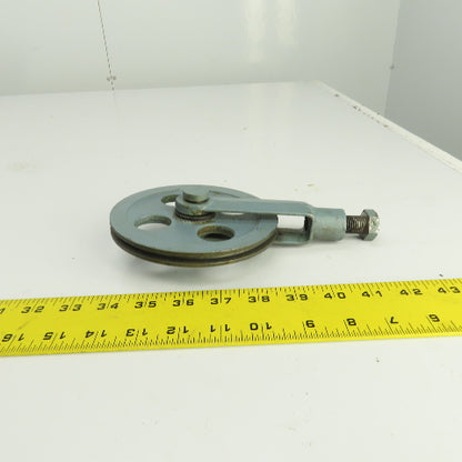 Lipe Rollway 7/32" Wire Rope Pulley Cable Block W/Adjustable Tensioner 5-1/2" OD