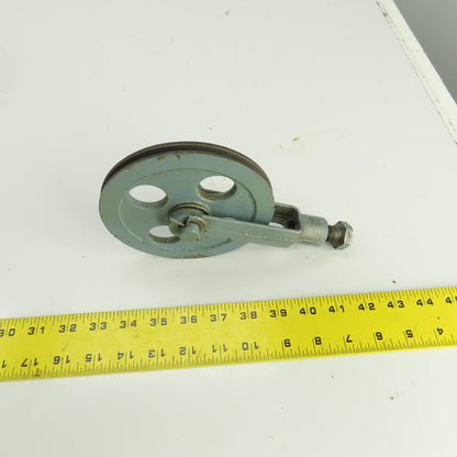 Lipe Rollway 7/32" Wire Rope Pulley Cable Block W/Adjustable Tensioner 5-1/2" OD