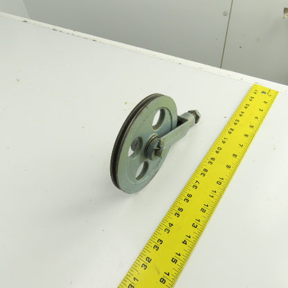Lipe Rollway 7/32" Wire Rope Pulley Cable Block W/Adjustable Tensioner 5-1/2" OD