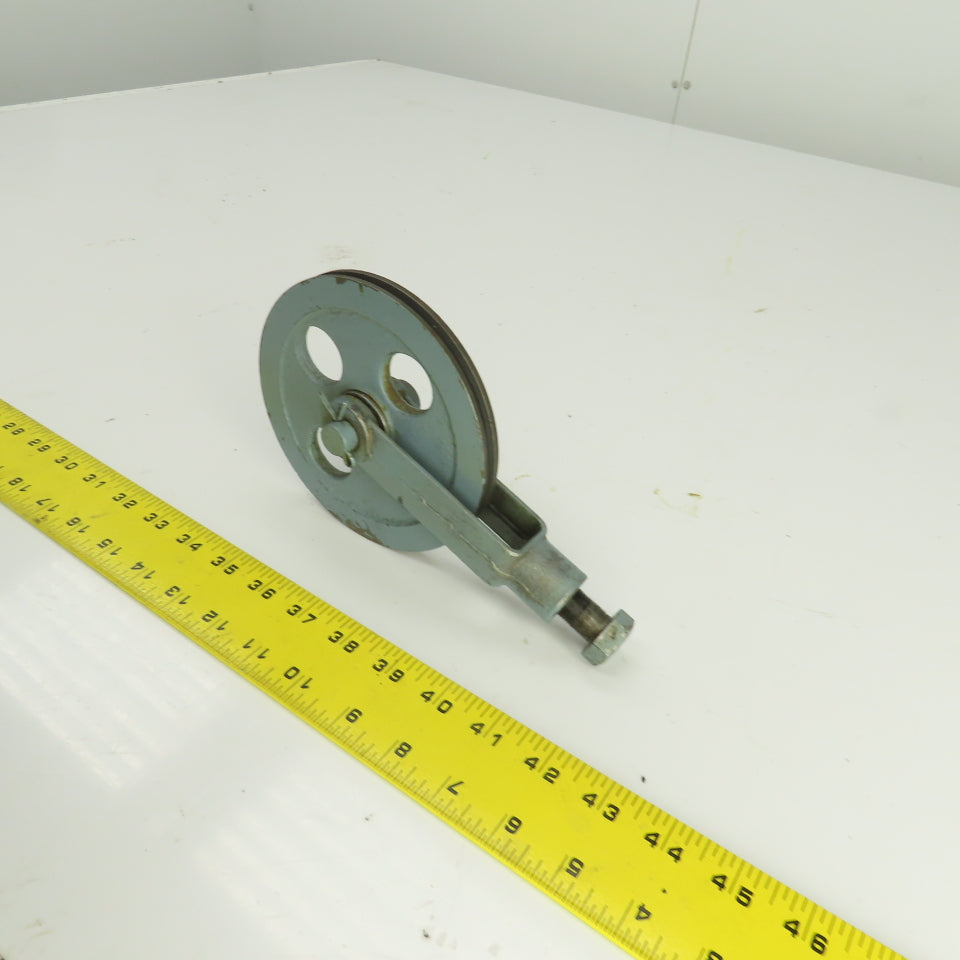 Lipe Rollway 7/32" Wire Rope Pulley Cable Block W/Adjustable Tensioner 5-1/2" OD