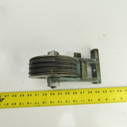 Lipe Rollway 4-Groove 7/32" Wire Rope Pulley Cable Block 5-1/2" OD