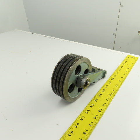 Lipe Rollway 4-Groove 7/32" Wire Rope Pulley Cable Block 5-1/2" OD