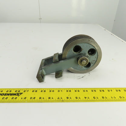 Lipe Rollway 4-Groove 7/32" Wire Rope Pulley Cable Block 5-1/2" OD