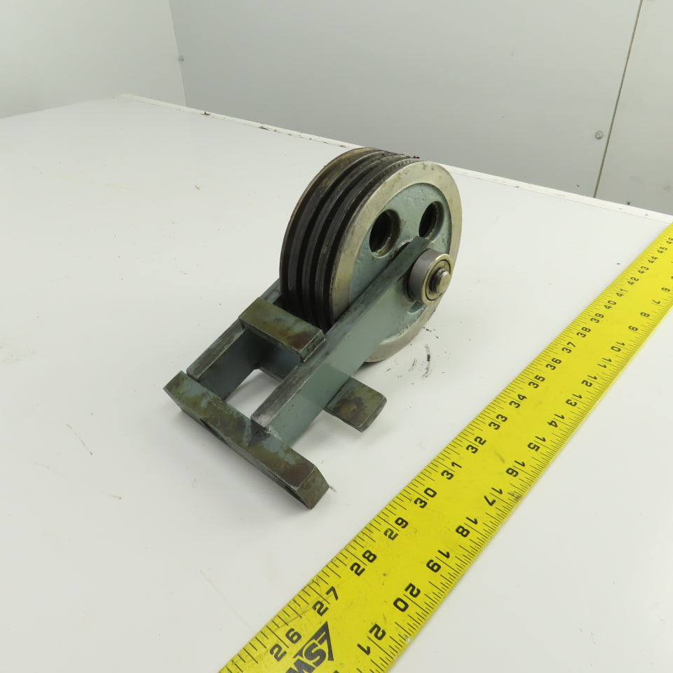 Lipe Rollway 4-Groove 7/32" Wire Rope Pulley Cable Block 5-1/2" OD