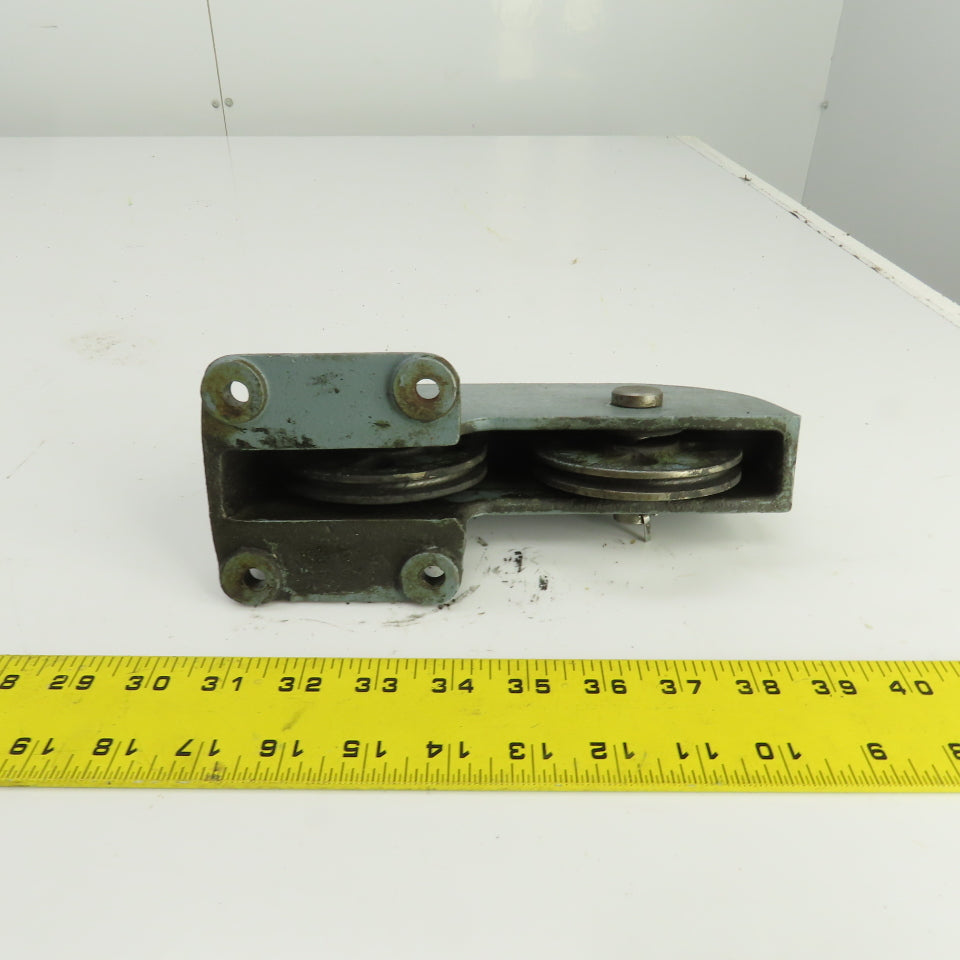 Lipe Rollway 7/32" Double Pulley Single Sheave Wire Rope Pulley Cable Guide