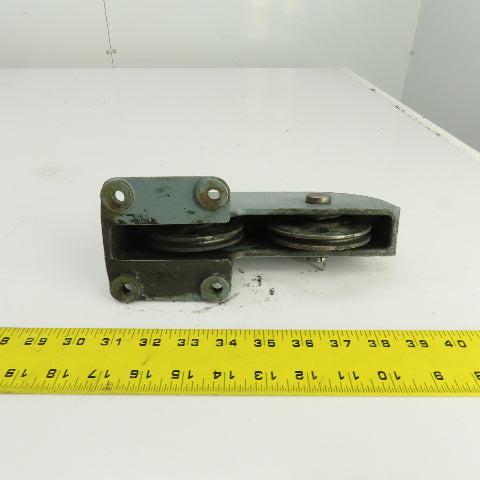 Lipe Rollway 7/32" Double Pulley Single Sheave Wire Rope Pulley Cable Guide