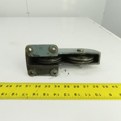 Lipe Rollway 7/32" Double Pulley Single Sheave Wire Rope Pulley Cable Guide