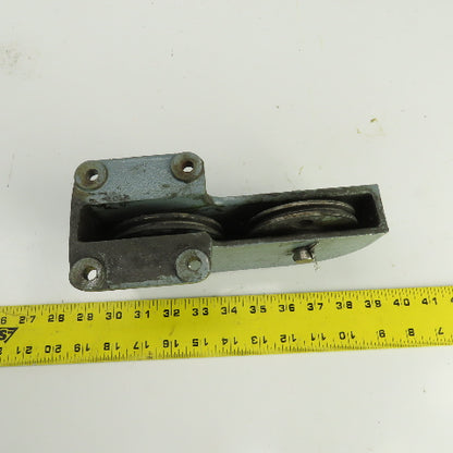 Lipe Rollway 7/32" Double Pulley Single Sheave Wire Rope Pulley Cable Guide