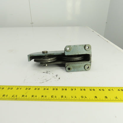 Lipe Rollway 7/32" Double Pulley Single Sheave Wire Rope Pulley Cable Guide