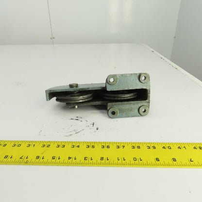 Lipe Rollway 7/32" Double Pulley Single Sheave Wire Rope Pulley Cable Guide