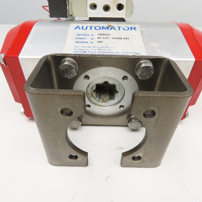 Automator SRB127 Pneumatic Valve Actuator 140 PSI 120V Coil Parts Or Repair