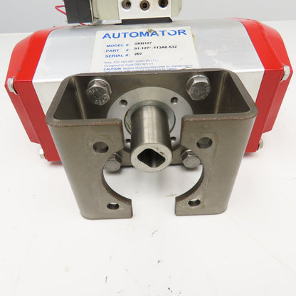 Automator SRB127 Pneumatic Valve Actuator 140 PSI 120V Coil Parts Or Repair