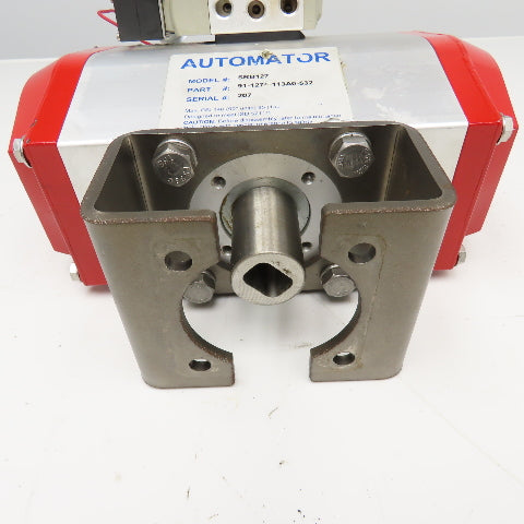 Automator SRB127 Pneumatic Valve Actuator 140 PSI 120V Coil Parts Or Repair