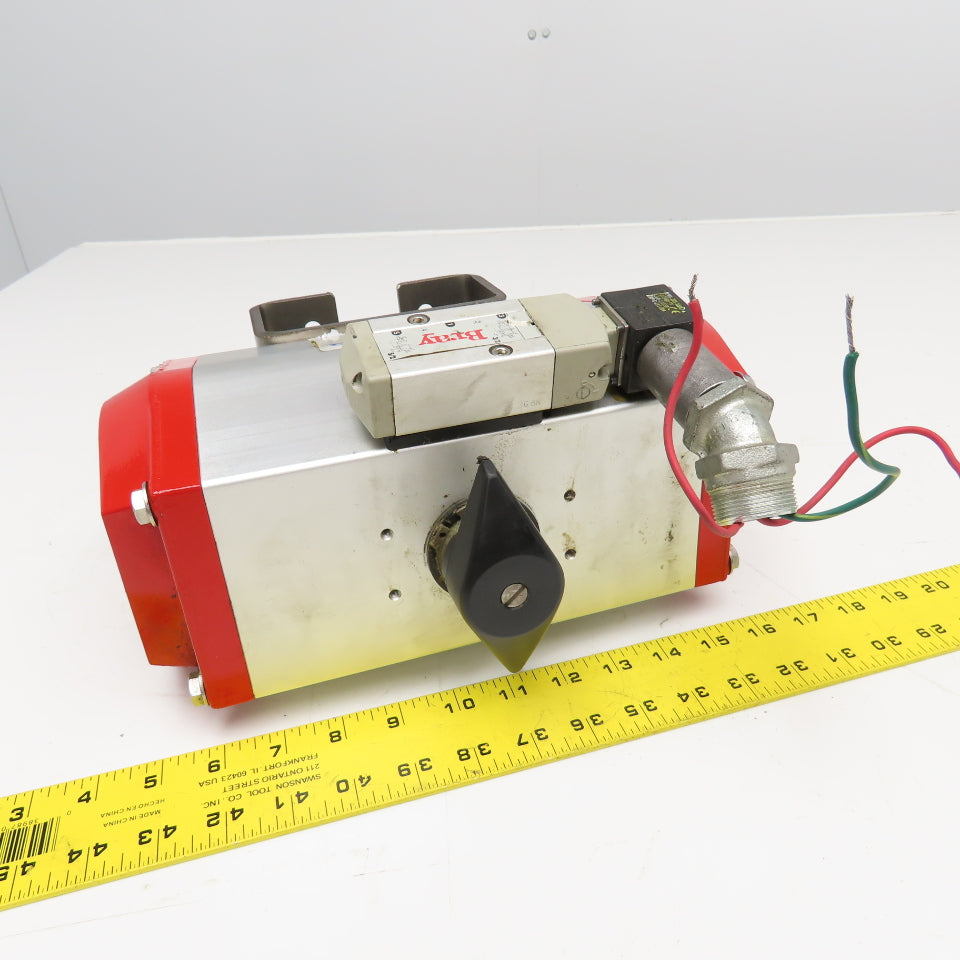 Automator SRB127 Pneumatic Valve Actuator 140 PSI 120V Coil Parts Or Repair