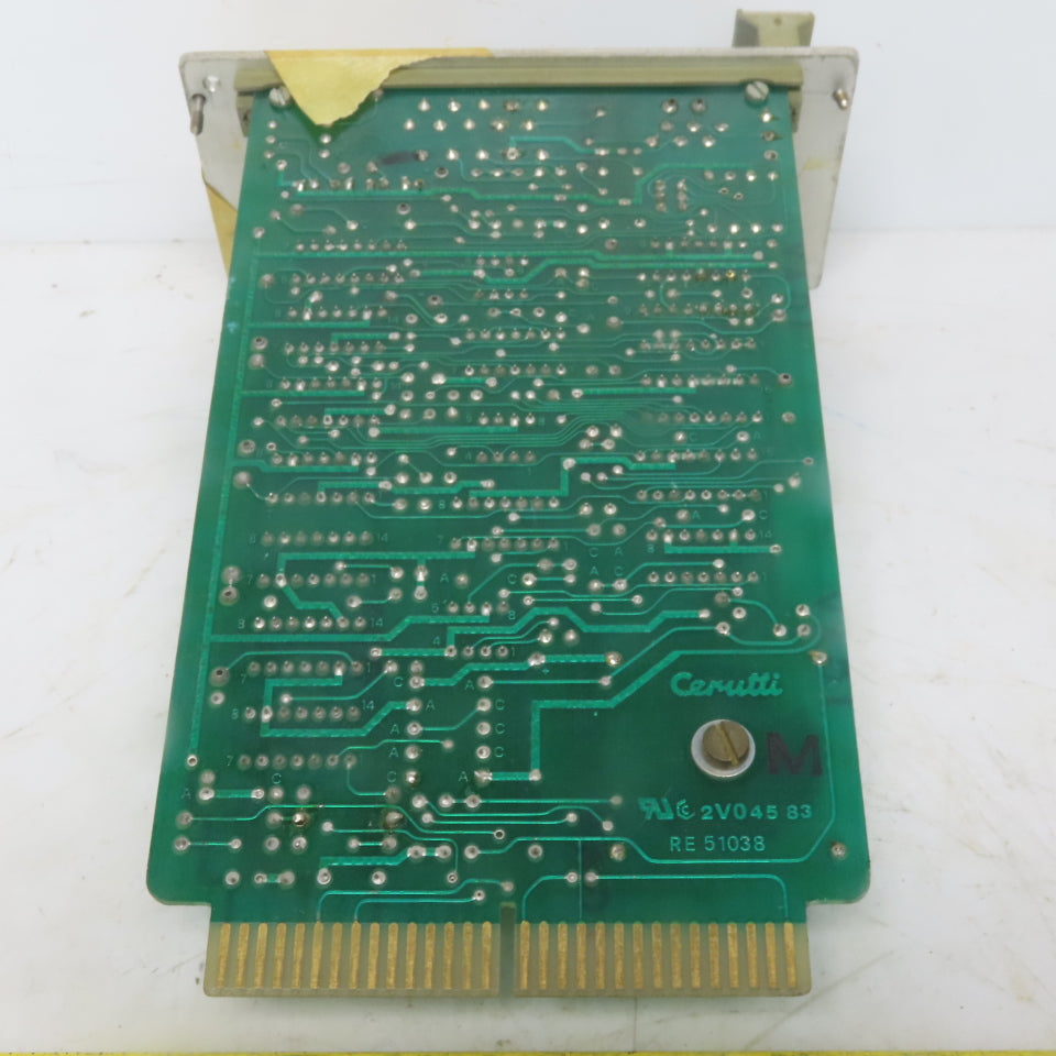 Cerutti RE 51038 Regulator Circuit Board / Card Parts or Repair No Return