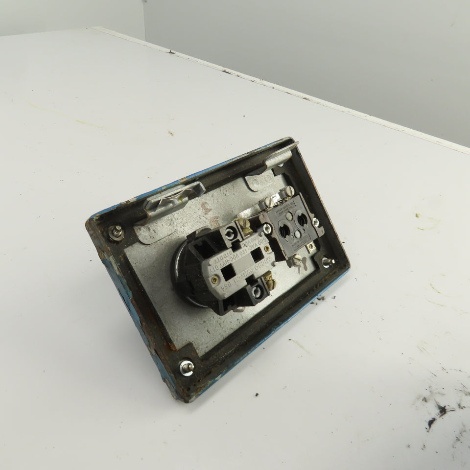 2-Button Remote Pendant Control Station 600V W/2 Momentary Contact Switches