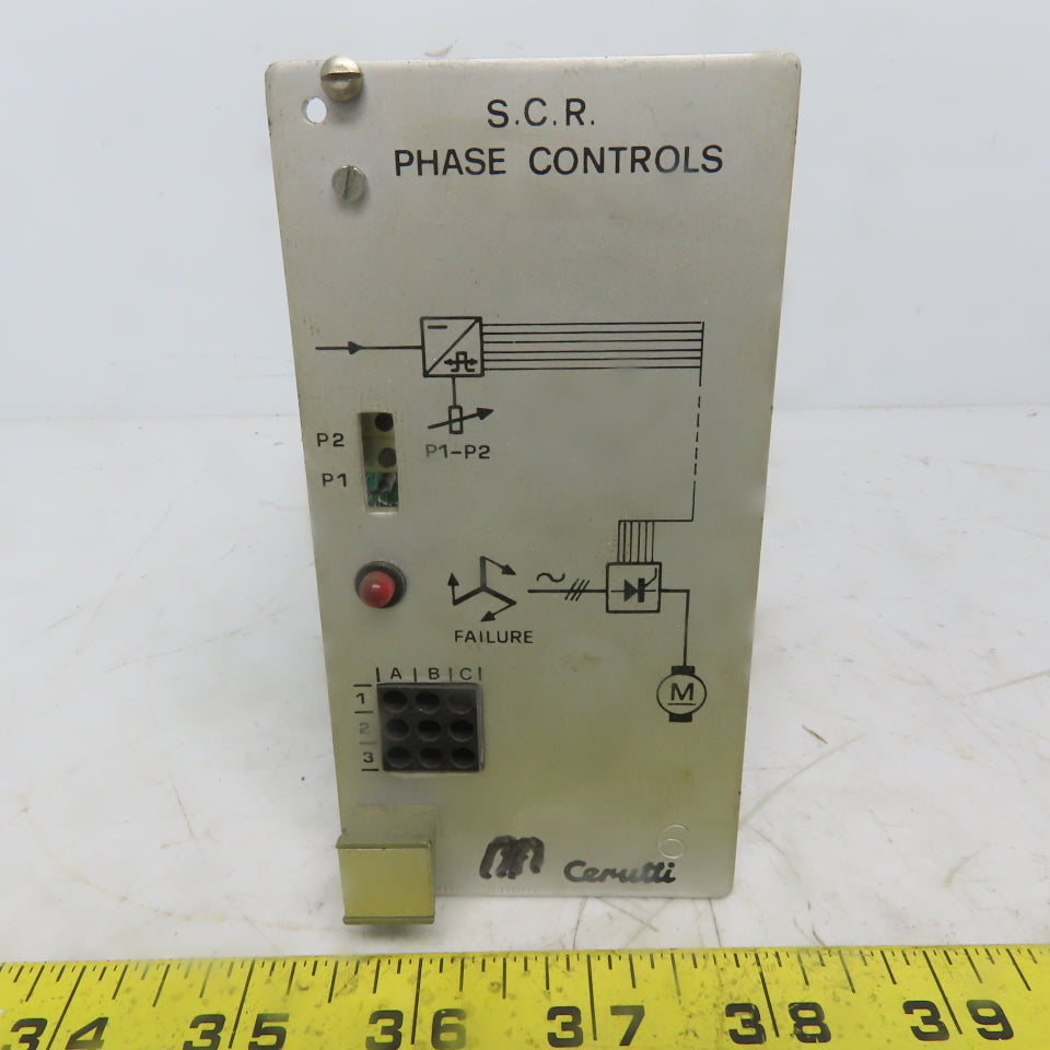 Cerutti RE51022A S. R. C. Phase Controls Circuit Board / Card