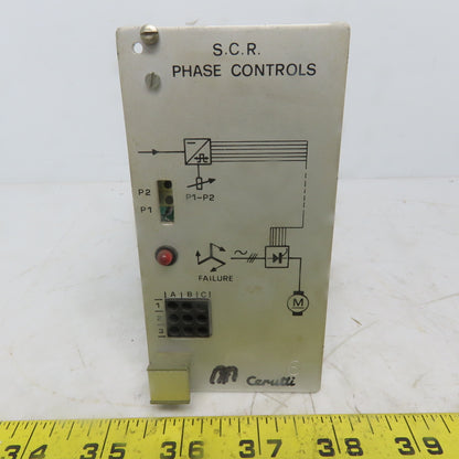 Cerutti RE51022A S. R. C. Phase Controls Circuit Board / Card
