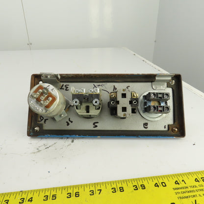 3-Button Remote Pendant Control Station 600V W/Keyed E-Stop & Potentiometer