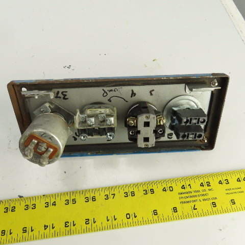 3-Button Remote Pendant Control Station 600V W/Keyed E-Stop & Potentiometer