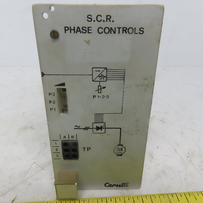 Cerutti RE51022 S. R. C. Phase Controls Circuit Board / Card