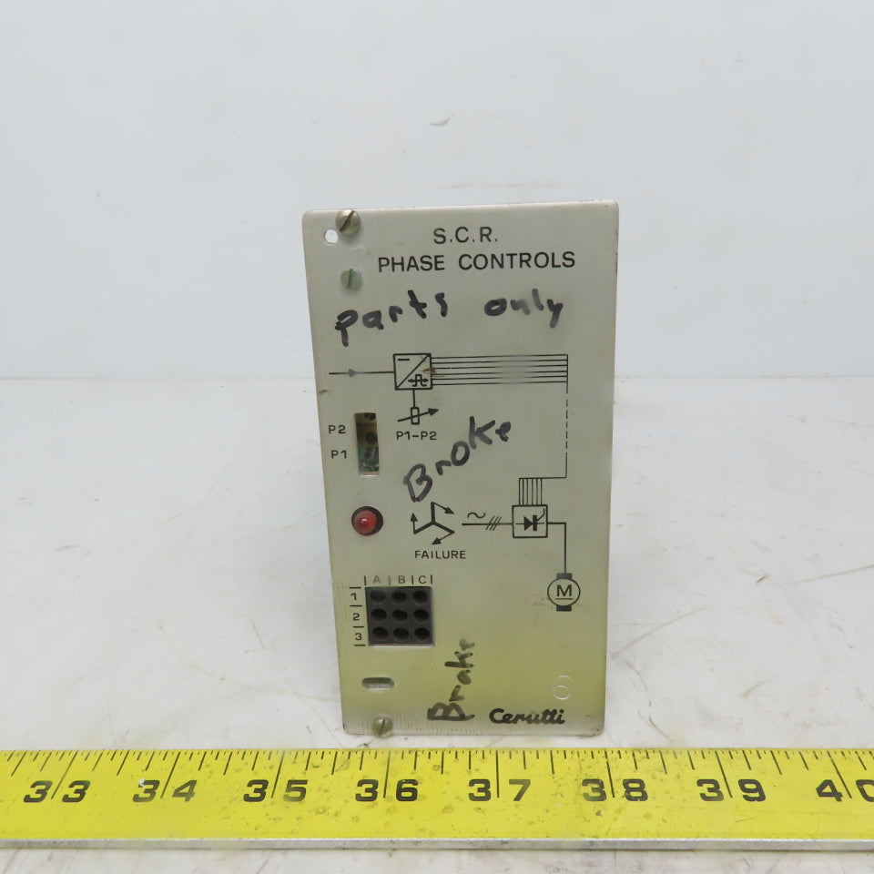Cerutti RE51022A S. R. C. Phase Controls Circuit Board / Card Parts or Repair