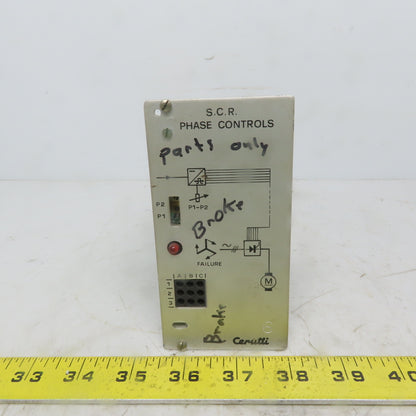 Cerutti RE51022A S. R. C. Phase Controls Circuit Board / Card Parts or Repair