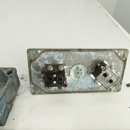 2-Button Pendant Control Station 600V Mushroom Head Momentary Contact Switches