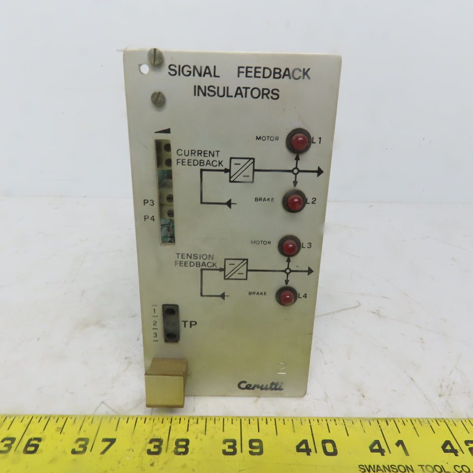 Cerutti RE51114 Signal Feedback Insulators Circuit Board / Card