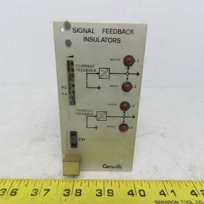 Cerutti RE51114 Signal Feedback Insulators Circuit Board / Card