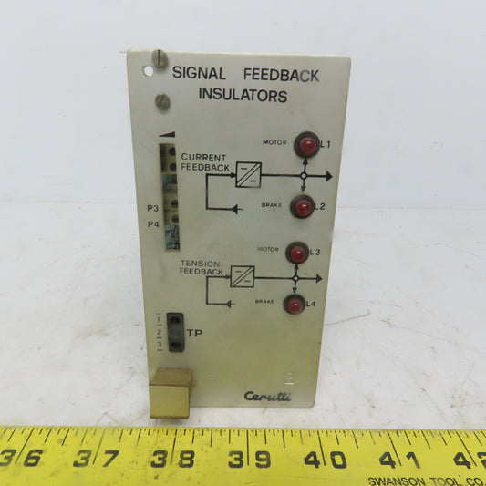 Cerutti RE51114 Signal Feedback Insulators Circuit Board / Card