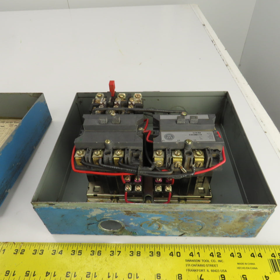 Westinghouse A210SACACD Size 00 Reversing Motor Starter 9A 2HP 120V Coil