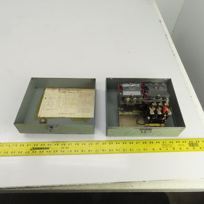 Westinghouse A210SACACD Size 00 Reversing Motor Starter 9A 2HP 120V Coil