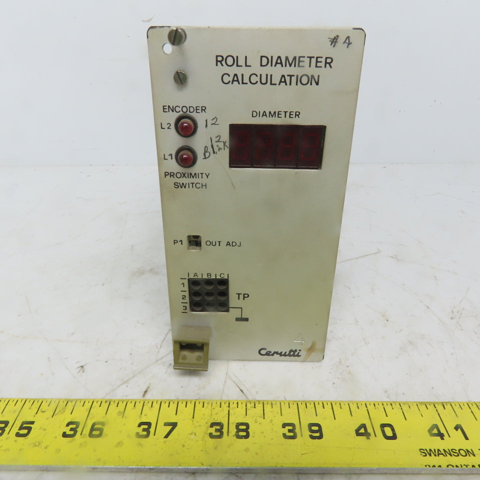 Cerutti RE52073/1 Roll Diameter Calculation Circuit Board / Card