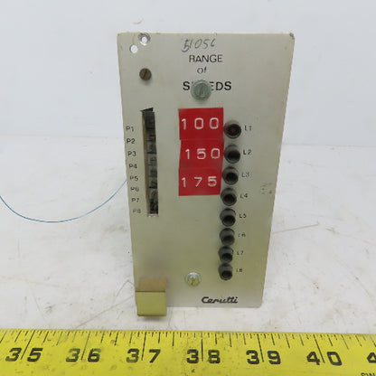 Cerutti RE51056 Range of Speeds Circuit Board / Card Parts of Repair
