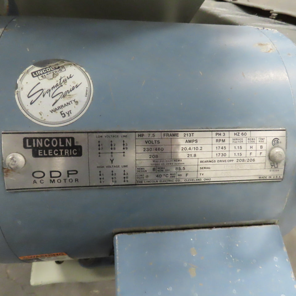AEC / Nelmar G1012P1 7.5Hp 480V 3Ph Plastic Recycle Granulator 12" x 10" Intake
