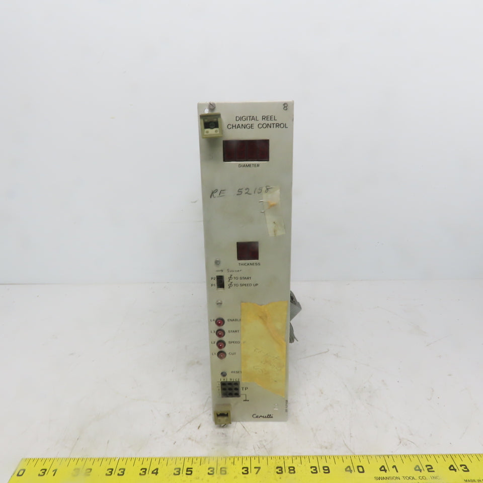 Cerutti RE52158 Digital Reel Change Control Circuit Board / Card