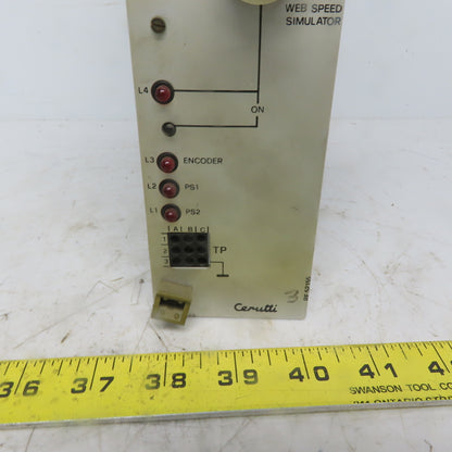 Cerutti RE52155 Inputs & Speed Simulator Circuit Board / Card