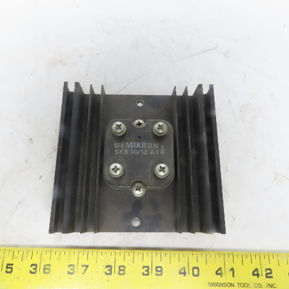 Semikron SKB 30/12A1 Single-Phase Bridge Rectifier Module W/Heat Sink