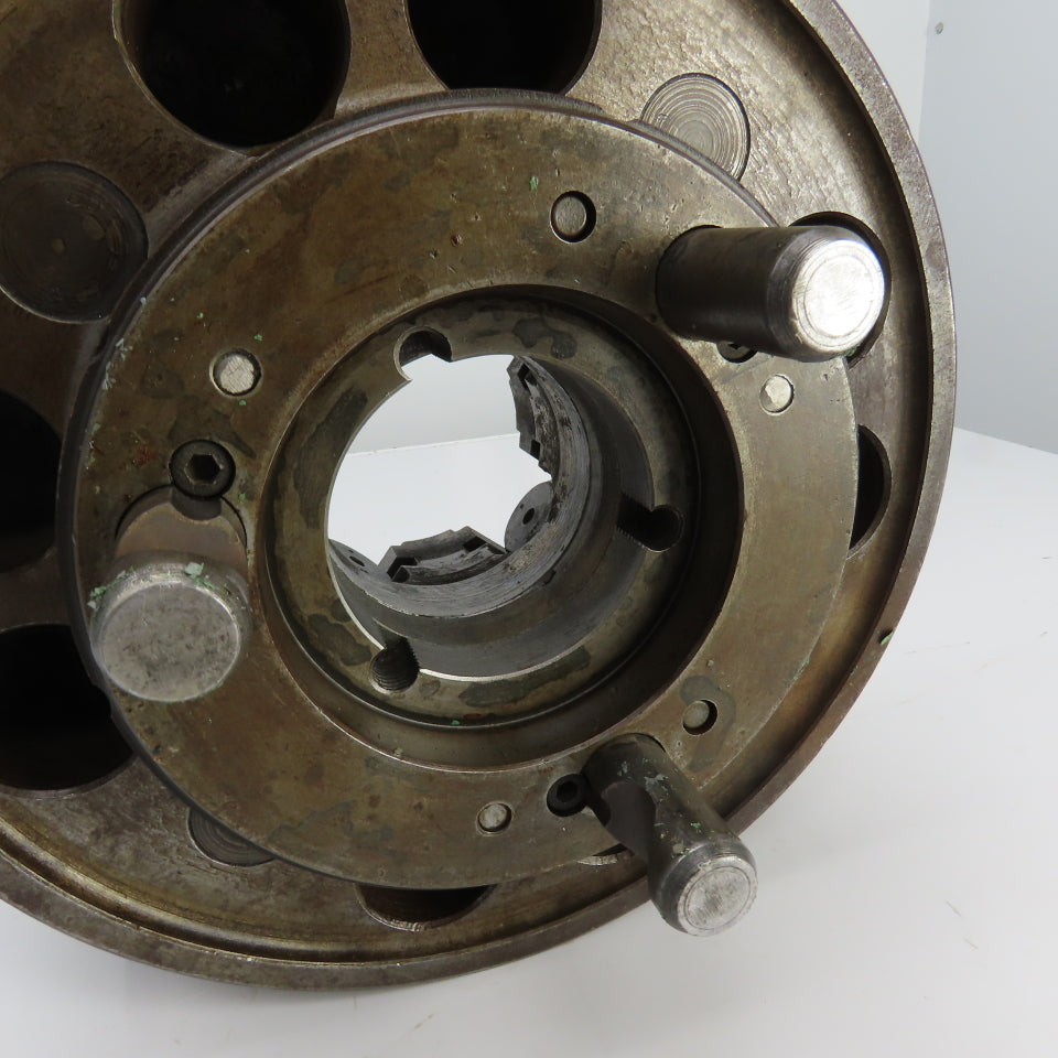 Skinner 1912-45 12" 4 Jaw Scroll Lathe Chuck D1 Mount 3" Thru Hole