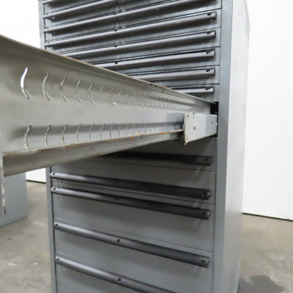 14 Drawer Industrial Small Parts Tool Storage Cabinet 28" x 28" x 54" (Painted)